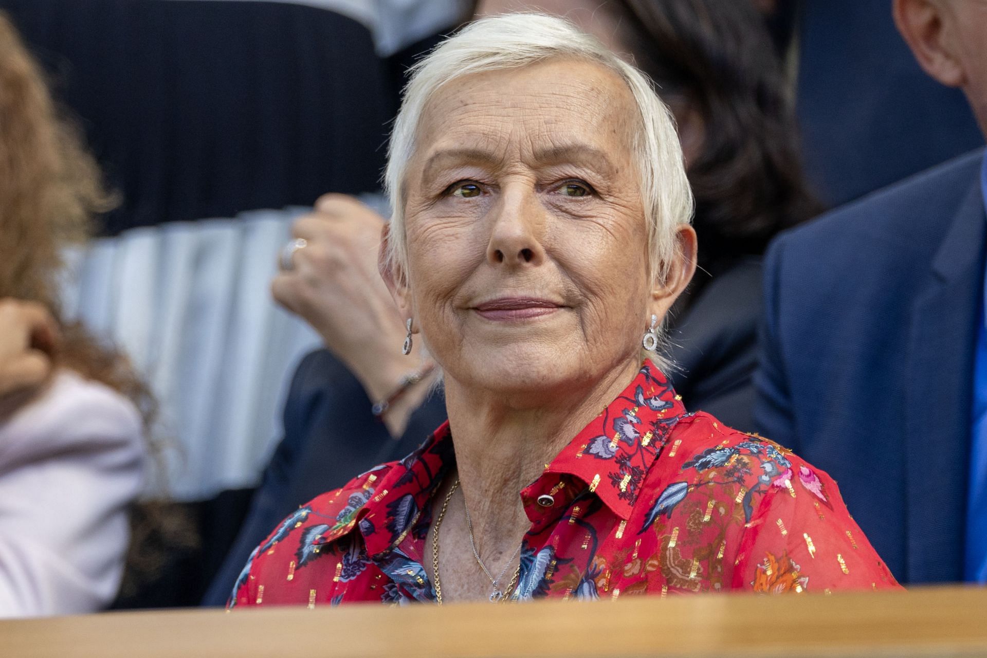 Navratilova at Wimbledon 2025. - Source: Getty
